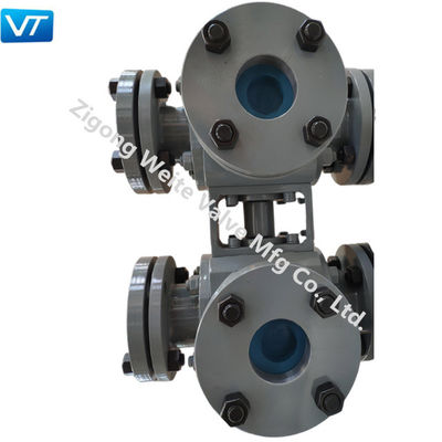 গুণ  VT Natural Gas Pipeline Fast Discharge Quick Shutdown Double Ball Valves কারখানা