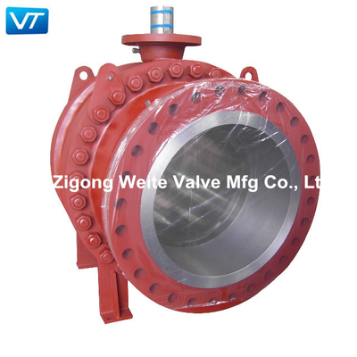 ASME B16.10 কার্বন ইস্পাত ফ্ল্যাঞ্জড বল ভালভ WCB বড় আকার 30 ইঞ্চি