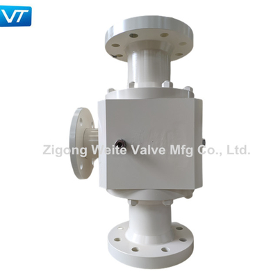 4 ইঞ্চি ক্লাস 300 অয়েল বল ভালভ PTFE সিট টি টাইপ থ্রি ওয়ে বড় সঞ্চালন ক্ষমতা