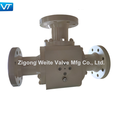 API 608 স্ট্যান্ডার্ড 3 ওয়ে বল ভালভ 4 ইঞ্চি API 598 ASME B16.10 ফ্ল্যাঞ্জ