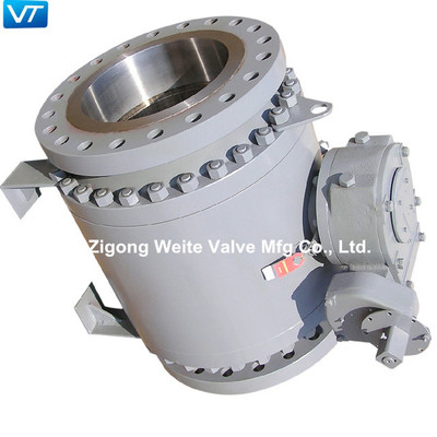 নকল 10&quot; তেল পাইপলাইন ভালভ API 6D Trunnion টাইপ বল ভালভ