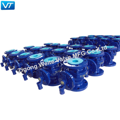 ফ্লোটিং বল ভালভ বল F316 ক্লাস 150 নীল রঙের OEM একটি ব্যাচ