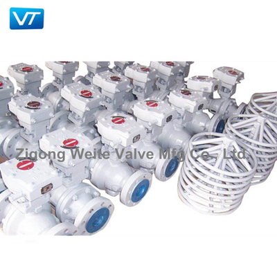 লিকপ্রুফ V টাইপ পাইপলাইন বল ভালভ 2&quot;-12&quot; V নচ বল ভালভ